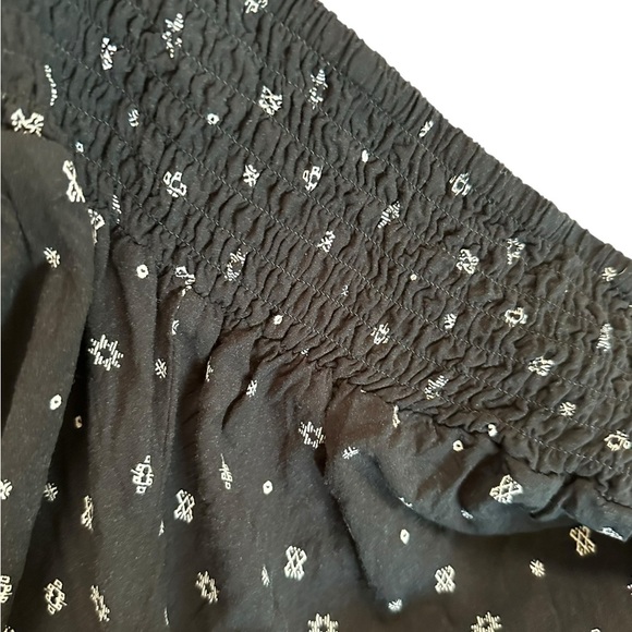 Torrid Pants Womens Black Print Wide Leg Plus Trousers Flowy Pockets size 1R - Picture 8 of 17